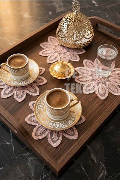 Çt Çeyizci Tekstil Sunumluk Peçete, Kokteyl Peçetesi, Kahve Yanı Sunumluk, Bardak Altlığı 6 Adet Sunum Peçetesi