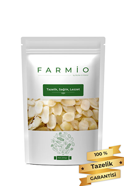 NUTBITE Premium File Badem 200gr - Taptaze Yeni Mahsül - Gurme Serisi - Çiğ & Tuzsuz - Dilimlenmiş Badem