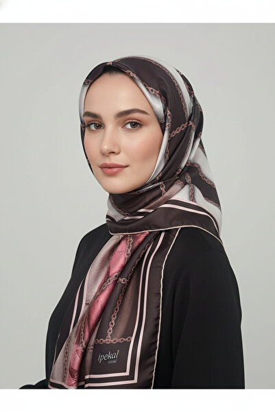 İpekal نمط وشاح ناعم منقوش بسلسلة حلقية 1 لون 8