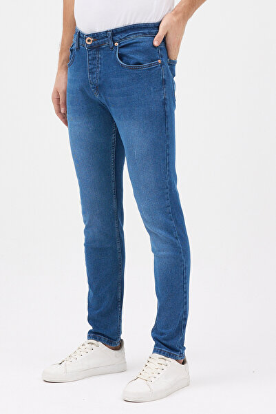 jean black Blugi pentru bărbați albaștri Blugi Skinny Fit Lycra Unghii înguste