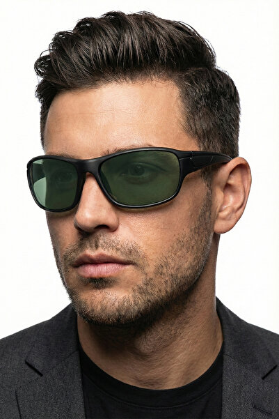 sun factory Polarized Black Matte Men's Sunglasses with Uv400 Protection 1301...