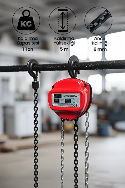 G GAPTOOLS Zincirli Caraskallar 1Ton 5Metre GPC1T5M