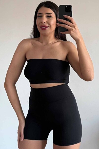 CİDDE Στράπλες Γυναικείο Crop Bustier - Seamless Design