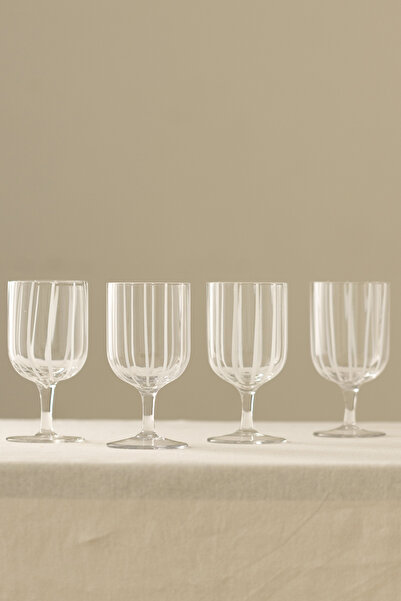 Rakle Siesta Handmade Self-Colored Set of 4 Ice Cream Cups White 350 Cc