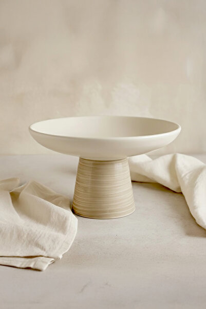 Kitchen Life Natural Natural Pedestal Cake Stand - Minimalist Pedestal Presentation Stand