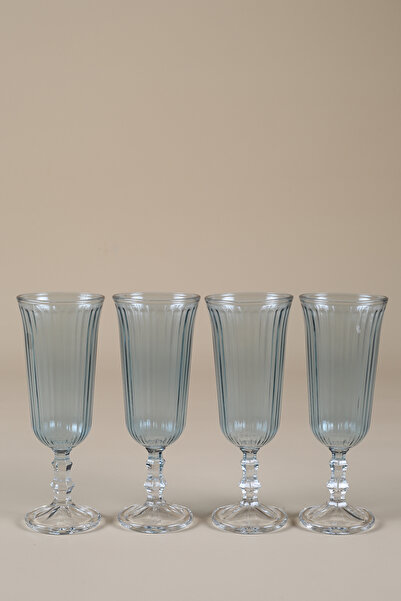 Rakle Splendid 4'lü Kahve Yanı Kadehi Seti Mavi 120 cc