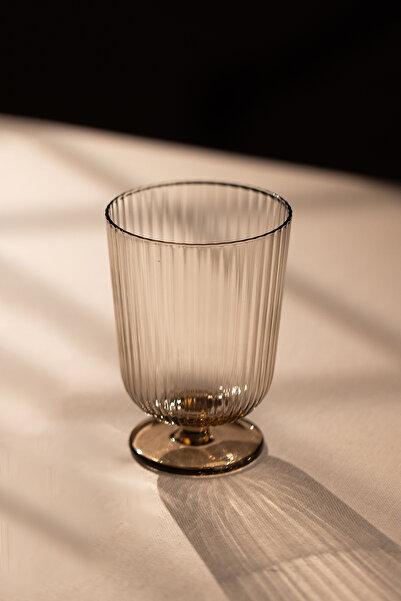 Rakle Splendid El Yapımı Kendinden Renkli 2'lİ Cup Dondurmalık Seti Vizon 300 cc