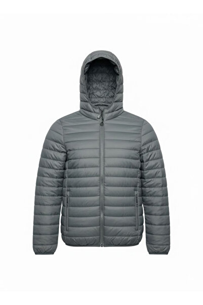 Plus Scorpion Men's olive green quilted jacket with Hooded