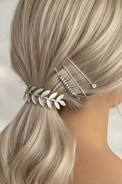 CAŞ DEKORASYON Cataramă din metal cu frunze de culoare argintie pentru anvelope și sârmă