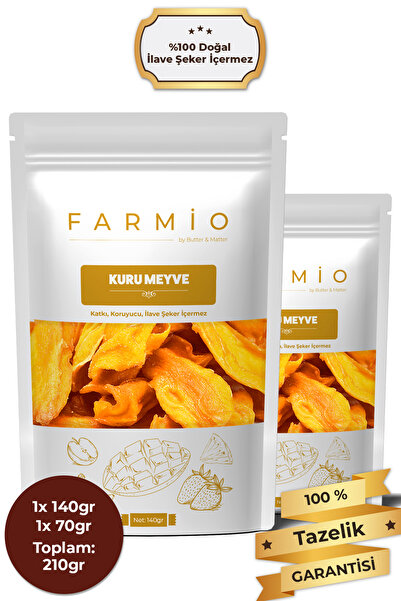 FARMİO Sugar-Free Dried Mango – 210Gr – Natural and Without Additives