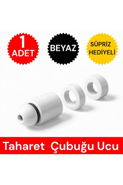 By mag Taharet Çubuğu Plastik Ucu Beyaz 1 Adet