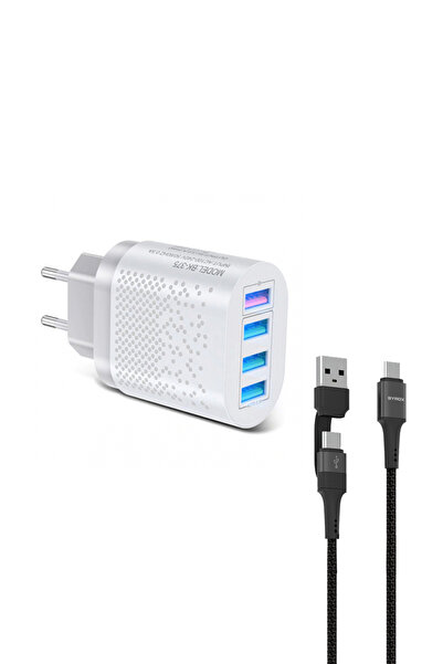 ZUIDID 48 W 3 Amper 4 Usb Portlu Hızlı Şarj Cihaz - Çoklu Şarj - Siyah + 3 A ...