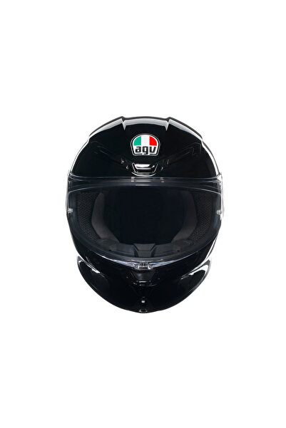AGV K6 S Parlak Siyah Kapalı Kask