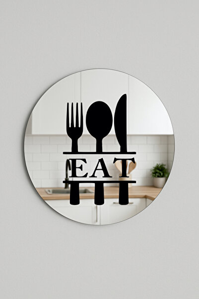 LudenHome Modern Tasarım Yazılı Aynalı Pleksi Duvar Dekoru – 25 cm – Parlak A...