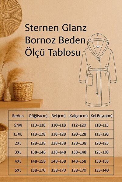 sternen glanz Βαμβακερό Doğa - Σετ Μπουρνούζια για Ζευγάρι