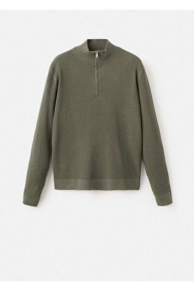 MANGO Man Ribana fermuarlı yaka kazak