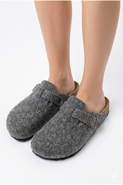 StWenn Γυναικεία σόλα από φελλό Felted Comfort Μοντέλο Winter Closed Front Felt Model Sabo Καθημερινές άνετες παντόφλες εσωτερικού χώρου