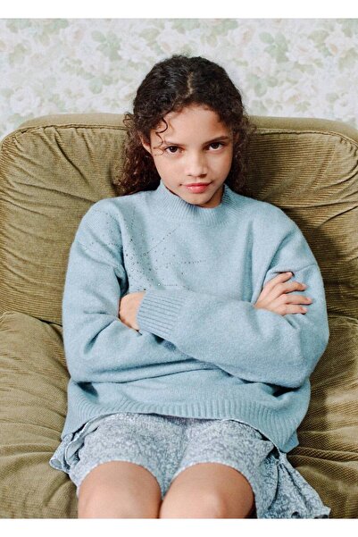 MANGO Kids Taş detaylı kazak