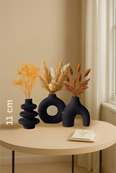 rufhomedesign Set od 3 minimalističke boemske vaze u nordijskom stilu, visine...