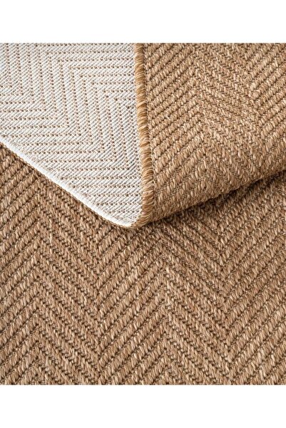 PeriDekor Sisal halı jut dokuma kaymaz yıkanabilir salon halısı mutfak halısı yolluk