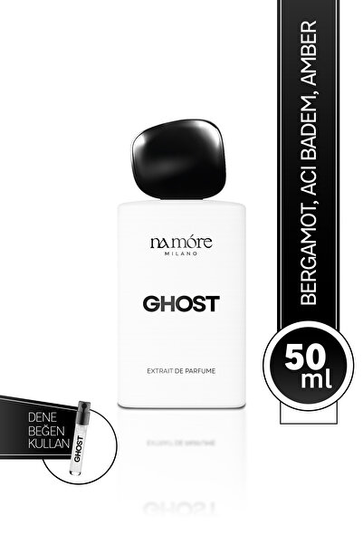 NA MORE Milano GHOST Extrait Parfüm | Erkek | Yüksek Esans %33 | Kalıcı – Bergamot Acı Badem Amber | 50 ml