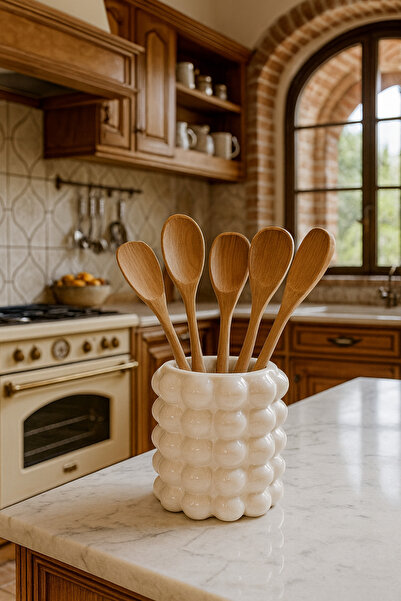 Zigzag Home Vază decorativă cu bule 5 vază cu bule cu suport pentru tacâmuri Vază multifuncțională bibelouri cadouri