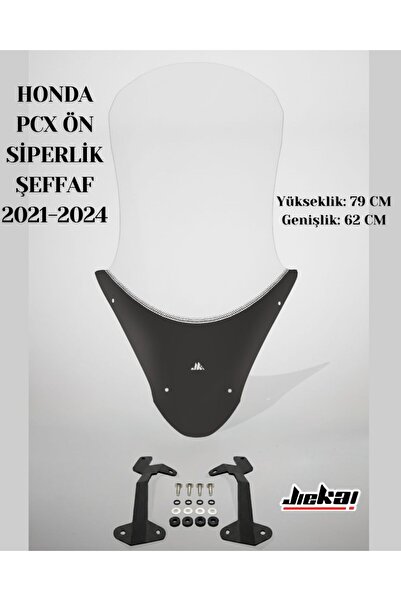 JİEKAİ Honda Pcx Ön Cam 2021-2024 Ön Siperlik 79 Cm Şeffaf