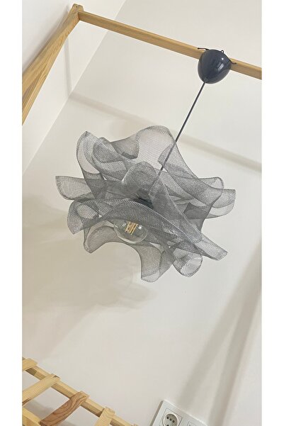 Hayal Home EL YAPIMI DALGALI FORMDA TÜL GÖRÜNÜMLÜ TAVAN AVİZESİ