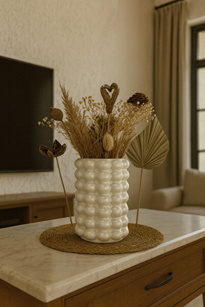 Zigzag Home Vasă decorativă cu bule de dimensiuni mari Figurină cu bule de cu...