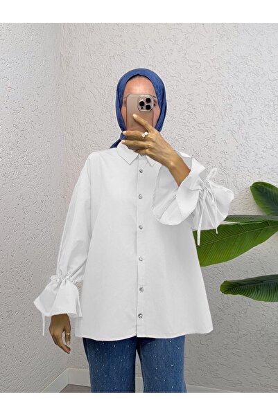 HİJABAYA Cămașă cu pliuri și cu șnur