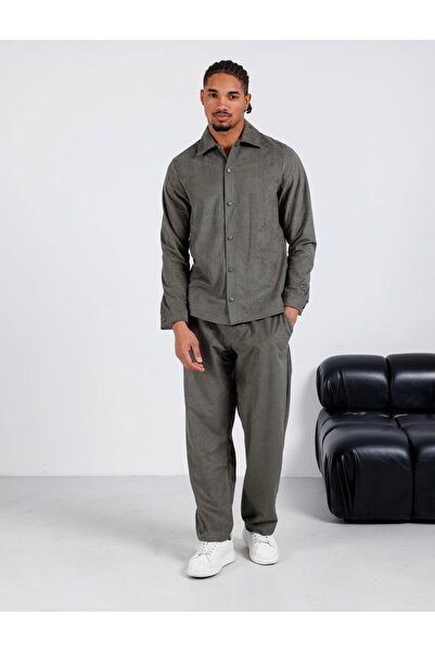 ATKGİYİM Velvet Fabric Jacket Pants Set Combination |   Comfortable Fit |   C...