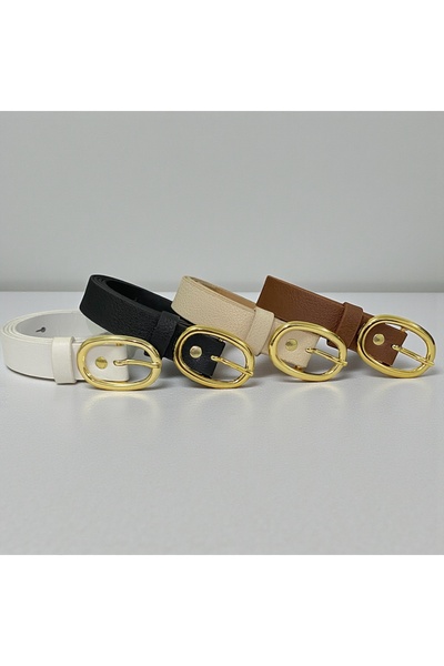 imran kemer 4'lü Fırsat Ürünü Oval Tokalı Kadın Pantolon Kemeri, Ceket Kemeri...