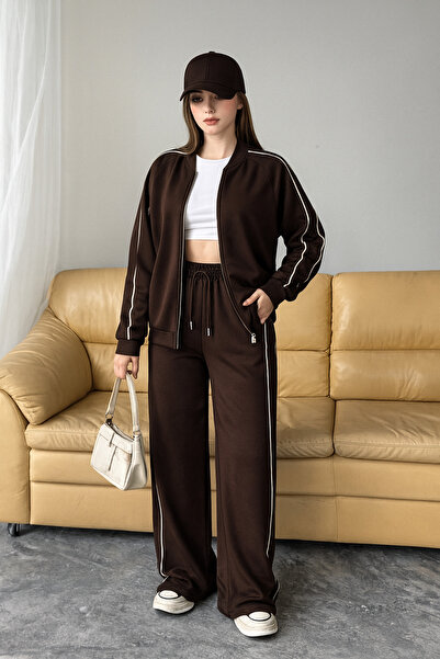 Balenbi Γυναικείο υφασμάτινο σετ με διπλό φερμουάρ με ρέλι 1127