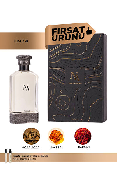 Maa Althahab Ombri EDP 80ML Unisex Oud ve Amber Parfüm
