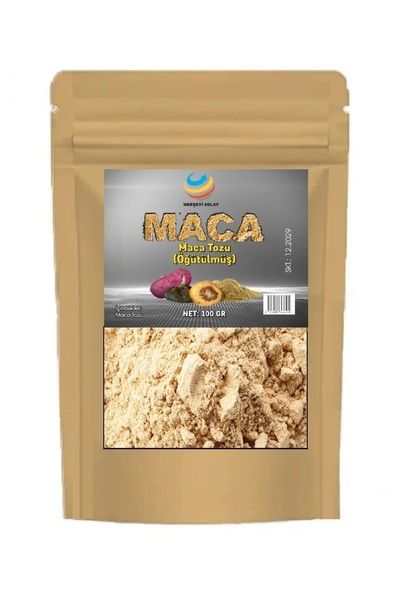 Herşeyi Kolay Öğütülmüş Gerçek Saf Maca ( Maka ) Kökü Tozu 100 gr