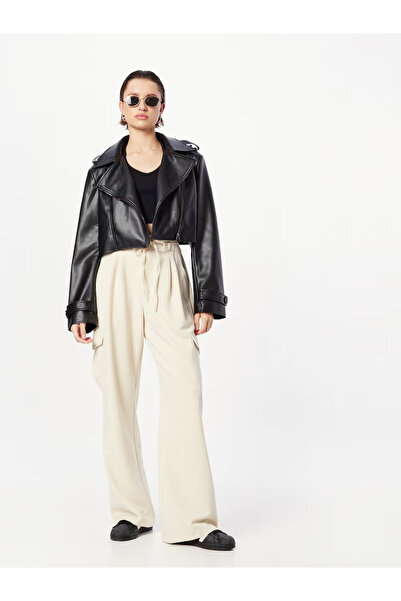 MISSPAP PANTALONI RELAXED CARGO CREAM