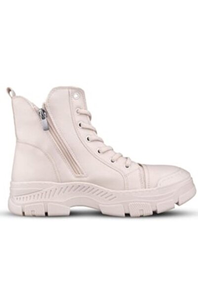 M.P. Mp 242-1884, Tan Women's Zippered Lace-Up Sports Boots