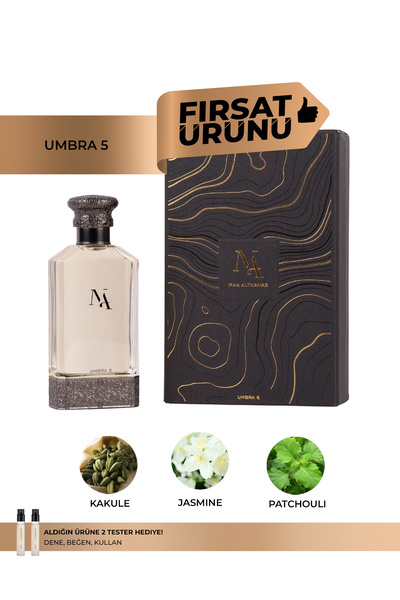 Maa Althahab Umbra 5 EDP 80ML Unisex Deri ve baharatlı Parfüm