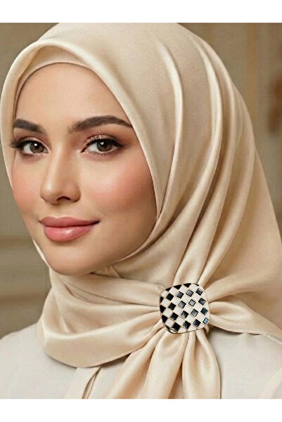 Bacoss ŠAL-OGRACICA-ŠAL KOPČA Karirano DIZAJN VELIKA VELIČINA 2.8 CM (BC-1257)