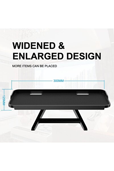 fulina رف علوي لشاشة التلفزيون وشاشة كمبيوتر قابلة للتعديل لمكتب المكتب وصندوق الوسائط ووحدة التحكم في الألعاب