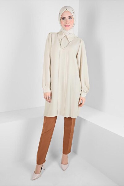 Alvina TUNICA CREPE CU DETALIU LANT 44162