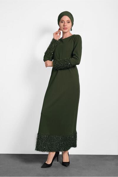 Alvina 40230 Модель сукні з поясом і паєтками