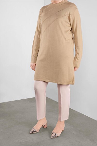 Alvina 20114 Model Tricotaj Tunica - Detaliu Piatra