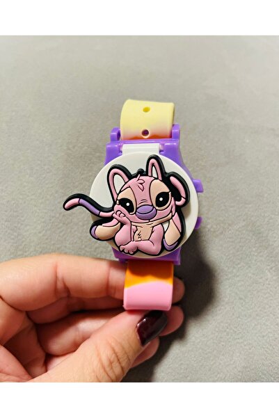OEM Ceas digital copii Angel mov - Lilo & Stitch
