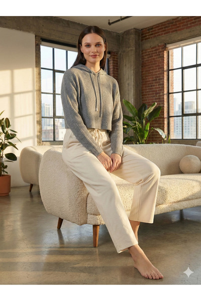 Bravie Straight Leg Sweatpants Beige 3011