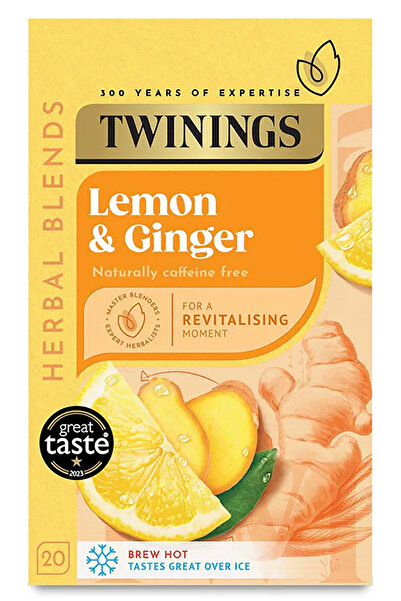 Twinings Limon ve Zencefil Çayı Bardak Poşet 20 Adet