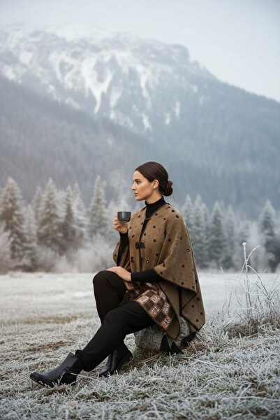 Onur Panço - New Collection Yeni Ürün Özel Dokuma Triko Panço Desenli Kışlık ...