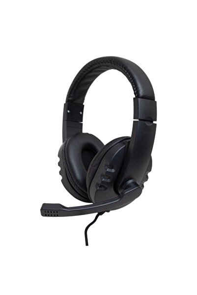 Genel Markalar 3.5 Mm Stereo Kablolu Ledli Mikrofonlu Siyah Gaming Oyuncu Kul...