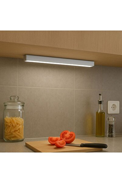 ARVALE 30cm Hareket Sensörlü Led Çubuk Şarjlı Lamba Dolab İçi Masa Tezgah Üstü