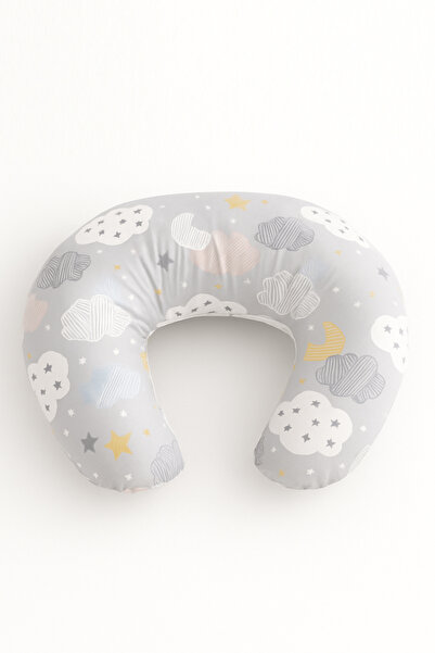 Jaju Baby وسادة الرضاعة الطبيعية بنمط السحابة - وسادة دعم